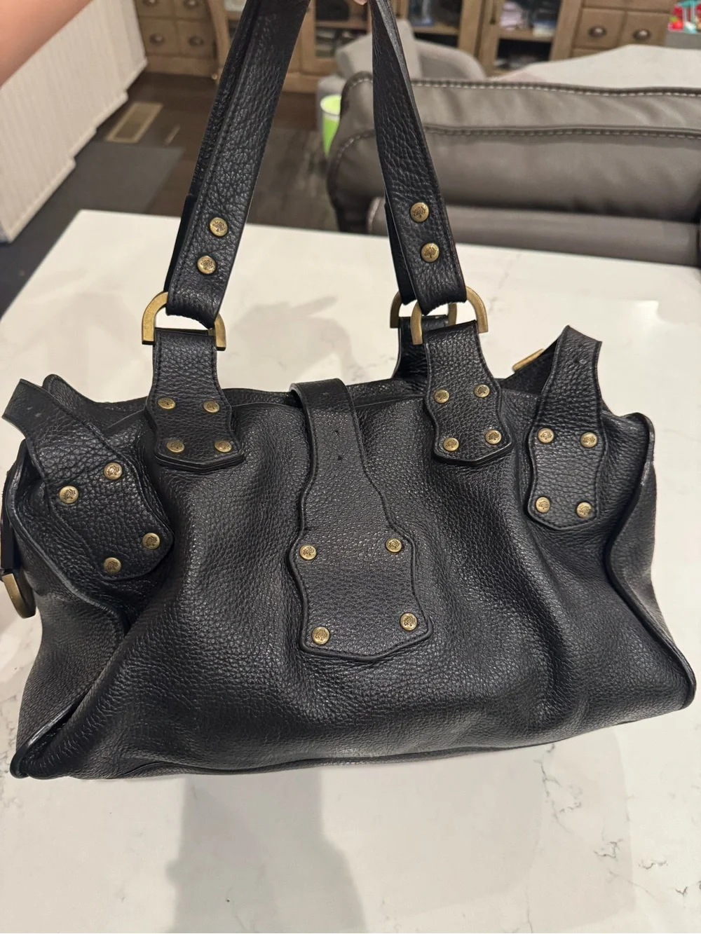 Mulberry Large Roxanne in Black Darwin Leather